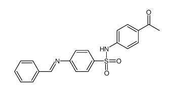 N-(4-acetylphenyl)-4-(benzylideneamino)benzenesulfonamide Structure