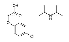 2-(4-chlorophenoxy)acetic acid,N-propan-2-ylpropan-2-amine结构式