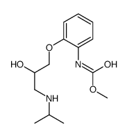 methyl N-[2-[2-hydroxy-3-(propan-2-ylamino)propoxy]phenyl]carbamate结构式