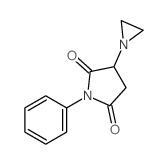 3-aziridin-1-yl-1-phenyl-pyrrolidine-2,5-dione structure