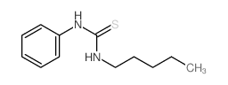Thiourea,N-pentyl-N'-phenyl-结构式