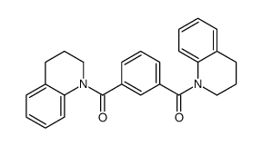 [3-(3,4-dihydro-2H-quinoline-1-carbonyl)phenyl]-(3,4-dihydro-2H-quinolin-1-yl)methanone结构式