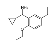 Benzenemethanamine, alpha-cyclopropyl-2-ethoxy-5-ethyl- (9CI)结构式