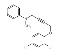 N-[4-(2,4-dichlorophenoxy)but-2-ynyl]-N-methyl-aniline结构式