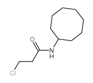 3-chloro-N-cyclooctylpropanamide Structure