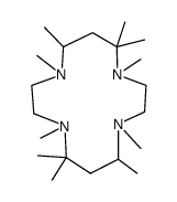 1,4,5,5,7,8,11,12,12,14-decamethyl-1,4,8,11-tetraaza-cyclotetradecane结构式