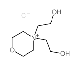 2-[4-(2-hydroxyethyl)-1-oxa-4-azoniacyclohex-4-yl]ethanol chloride结构式