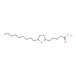 Tetrahydro-5-nonylfuran-2-pentanoic acid methyl ester structure