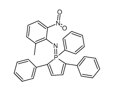 (2-methyl-6-nitro-phenyl)-(1,2,5-triphenyl-1H-1λ5-phosphol-1-ylidene)-amine结构式