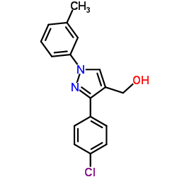 (3-(4-CHLOROPHENYL)-1-M-TOLYL-1H-PYRAZOL-4-YL)METHANOL structure
