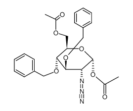 1,6-di-O-acetyl-2-azido-3,4-di-O-benzyl-2-deoxy-α-D-glucopyranose Structure