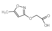 Acetic acid, [(5-methyl-3-isoxazolyl)oxy]- (9CI) Structure