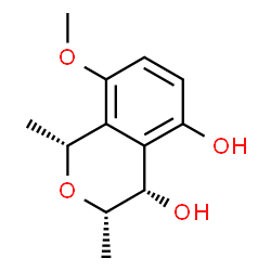 1H-2-Benzopyran-4,5-diol, 3,4-dihydro-8-methoxy-1,3-dimethyl-, (1R,3S,4S)-rel- (9CI) picture