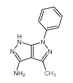 4-methyl-6-phenyl-1,6-dihydropyrazolo[3,4-c]pyrazol-3-amine structure