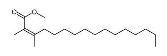 Methyl (2Z)-2,3-dimethyl-2-hexadecenoate结构式