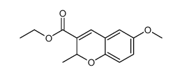 6-Methoxy-2-methyl-2H-1-benzopyran-3-carboxylic acid ethyl ester结构式
