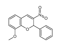 8-Methoxy-3-nitro-2-phenyl-2H-1-benzopyran Structure