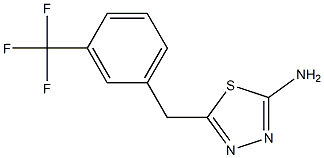 5-(3-Trifluoromethyl-benzyl)-[1,3,4]thiadiazol-2-ylamine Structure
