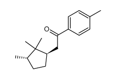 1-(4-methylphenyl)-2-[(1R,3S)-2,2,3-trimethylcyclopent-1-yl]ethan-1-one Structure