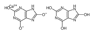 calcium,6,8-dioxo-7,9-dihydro-3H-purin-2-olate结构式