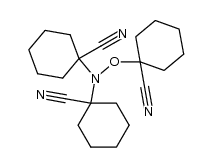 tris-(1-cyano-cyclohexyl)-hydroxylamine Structure