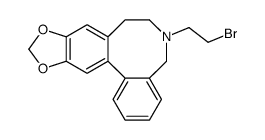 6-(2-Bromoethyl)-10,11-methylenedioxy-5,6,7,8-tetrahydrodibenz[c,e]azocine结构式