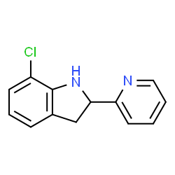 1H-Indole,7-chloro-2,3-dihydro-2-(2-pyridinyl)-(9CI) Structure