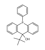 10-tert-butyl-5-phenyl-5,10-dihydro-acridophosphin-10-ol结构式