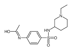 N-[4-[(1-ethylpiperidin-3-yl)sulfamoyl]phenyl]acetamide Structure