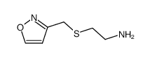 Ethanamine, 2-[(3-isoxazolylmethyl)thio]- (9CI) structure