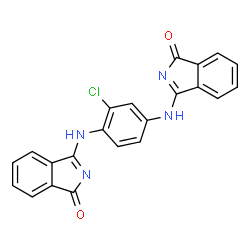 3,3'-[(2-chloro-1,4-phenylene)dinitrilo]bis[2,3-dihydro-1H-isoindol-1-one]结构式