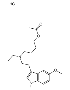 4-acetyloxybutyl-ethyl-[2-(5-methoxy-1H-indol-3-yl)ethyl]azanium,chloride Structure