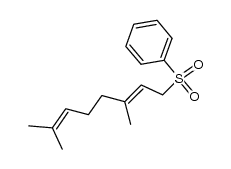 3,7-dimethyl-2,6-octadienyl phenyl sulfone结构式