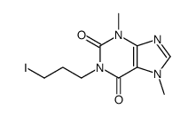 1-(3-iodopropyl)-3,7-dimethylpurine-2,6-dione Structure