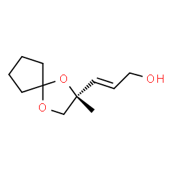 2-Propen-1-ol,3-[(2R)-2-methyl-1,4-dioxaspiro[4.4]non-2-yl]-,(2E)-(9CI) picture