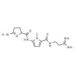 N-(3-Amino-3-iminopropyl)-5-[[(5-amino-3,4-dihydro-2H-pyrrol-2-yl)carbonyl]amino]-1-methyl-1H-pyrrole-2-carboxamide structure