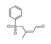 4-(benzenesulfonyl)-3-methylbut-2-enal Structure