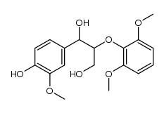 1-(4-hydroxy-3-methoxyphenyl)-2-(2,6-dimethoxyphenoxy)-3-hydroxypropanol结构式