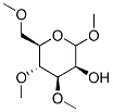 Methyl 3-O,4-O,6-O-trimethyl-α-D-mannopyranoside结构式