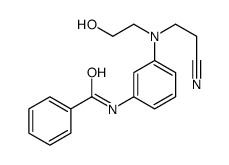 N-[3-[2-cyanoethyl(2-hydroxyethyl)amino]phenyl]benzamide结构式