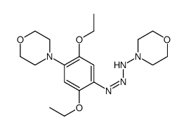 N-[(2,5-diethoxy-4-morpholin-4-ylphenyl)diazenyl]morpholin-4-amine Structure