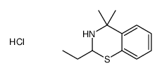 2-ethyl-4,4-dimethyl-2,3-dihydro-1,3-benzothiazine,hydrochloride Structure