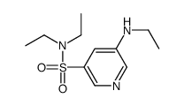 N,N-diethyl-5-(ethylamino)pyridine-3-sulfonamide结构式