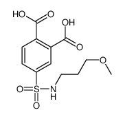 4-(3-methoxypropylsulfamoyl)phthalic acid结构式