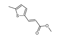 methyl 3-(5-methylthiophen-2-yl)prop-2-enoate结构式