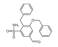 2-benzyl-5-formyl-3-phenylmethoxybenzenesulfonamide结构式