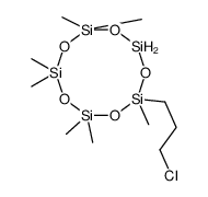 2-(3-chloropropyl)-2,4,4,6,6,8,8-heptamethyl-1,3,5,7,9,2,4,6,8,10-pentaoxapentasilecane Structure