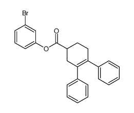 (3-bromophenyl) 3,4-diphenylcyclohex-3-ene-1-carboxylate Structure