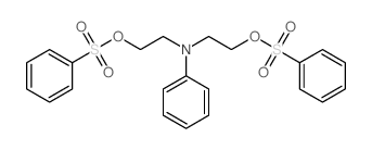 N,N-bis[2-(benzenesulfonyloxy)ethyl]aniline结构式