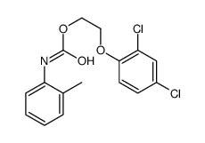 2-(2,4-dichlorophenoxy)ethyl N-(2-methylphenyl)carbamate Structure